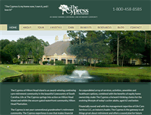 Tablet Screenshot of cypressofhiltonhead.com